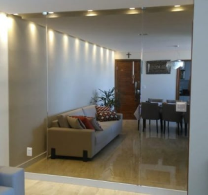 Painel de Espelho em Bronze