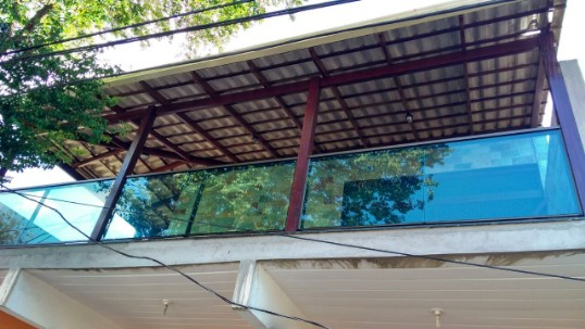 instalação guarda corpo panoramico verde vidraçaria em belo horizonte